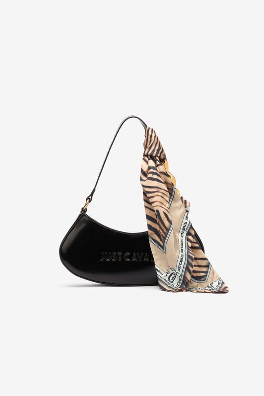 JC Hobo Bag With Scarf JC Hobo Bag With Scarf BLACK UFB090-UF459