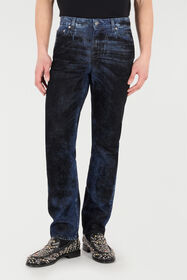 RC Jeans With Contrasting Discoloration Detailing Dark blue VRJ200-VT033