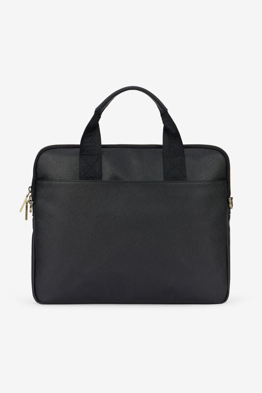JC Just Cavalli Black Briefcase With Jacquard Strap JC Just Cavalli Black Briefcase With Jacquard Strap BLACK VFB027-VF559