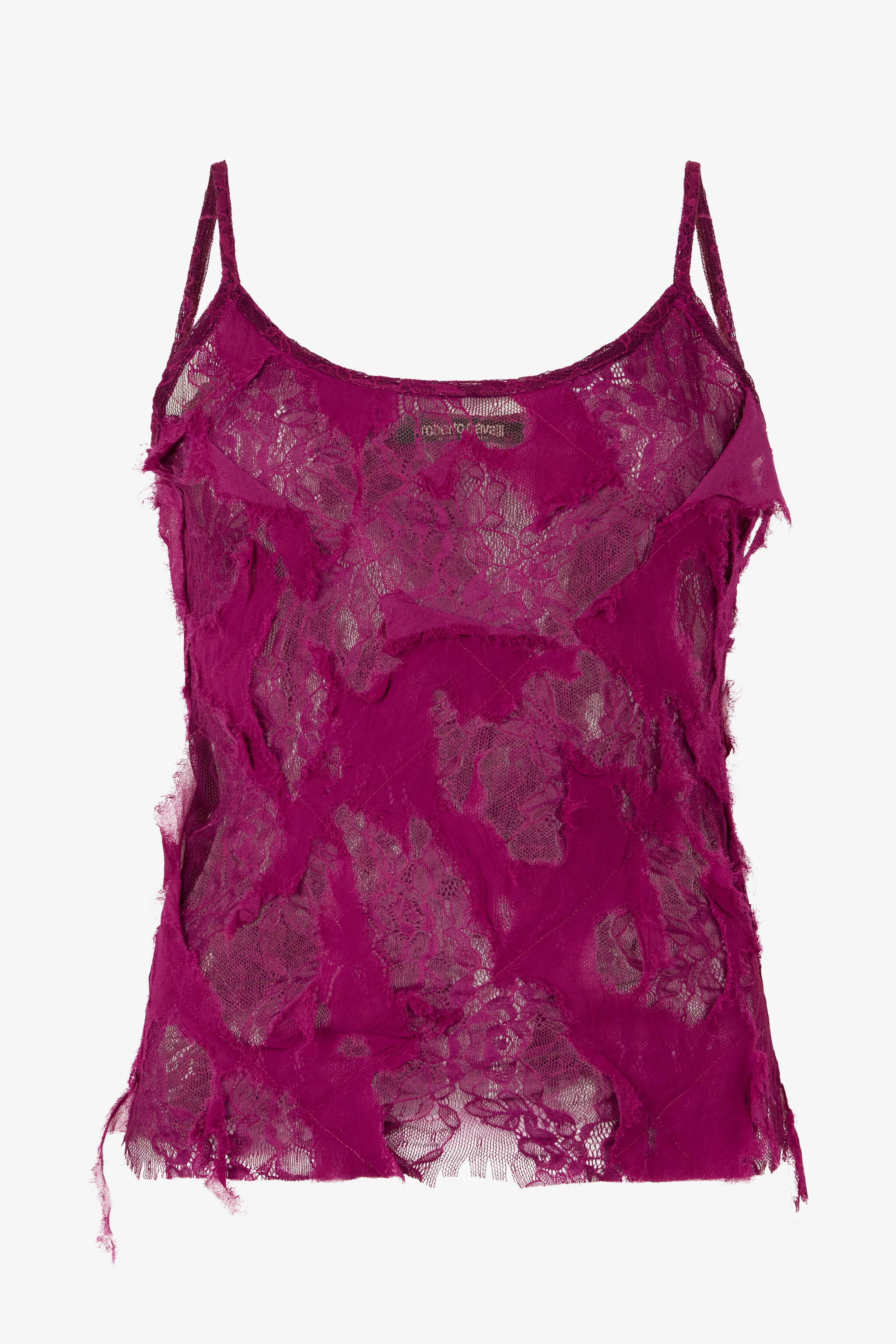 RC Top with Destroyed-Effect Lace RC Top with Destroyed-Effect Lace CYCLAMEN XWT605-GG010