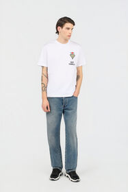 JC T-Shirt Bianca Con Logo Ricamato WHITE WFT067-WF097