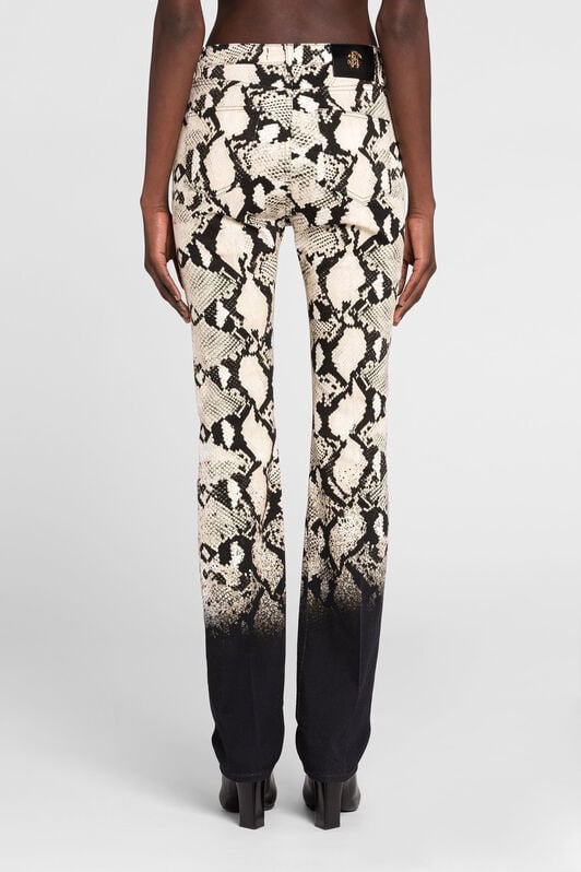 RC Jeans mit geradem Bein und Python-Print RC Jeans mit geradem Bein und Python-Print Hellbraun PKJ218-DAE79
