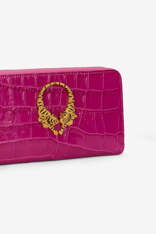 RC Roar Leather Wallet With Zip RC Roar Leather Wallet With Zip CYCLAMEN WKA006-PZ975