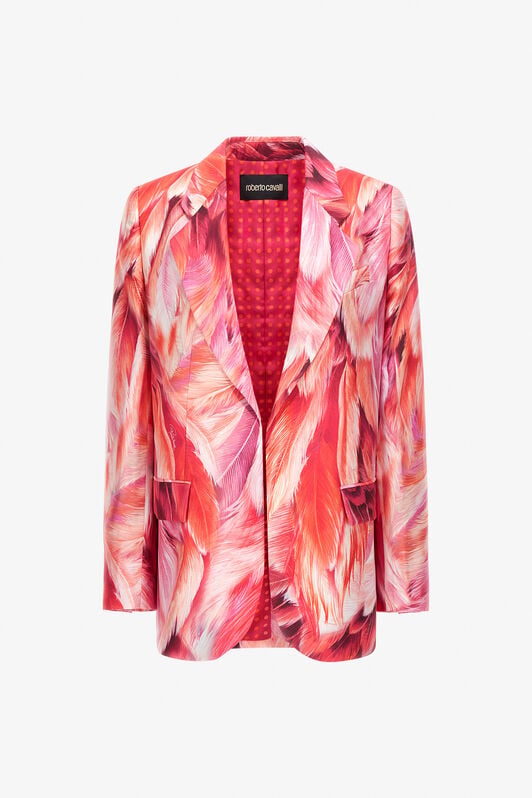 RC Plumage print blazer RC Plumage print blazer Fuchsia SWT402-4QL71
