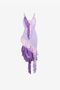 RC Ruffled asymmetric plunge dress Purple QKM109-MG011