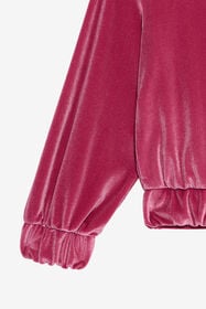 JU Velvet sweatshirt FUXIA BOUGANVILLE VJT69E-CJ001