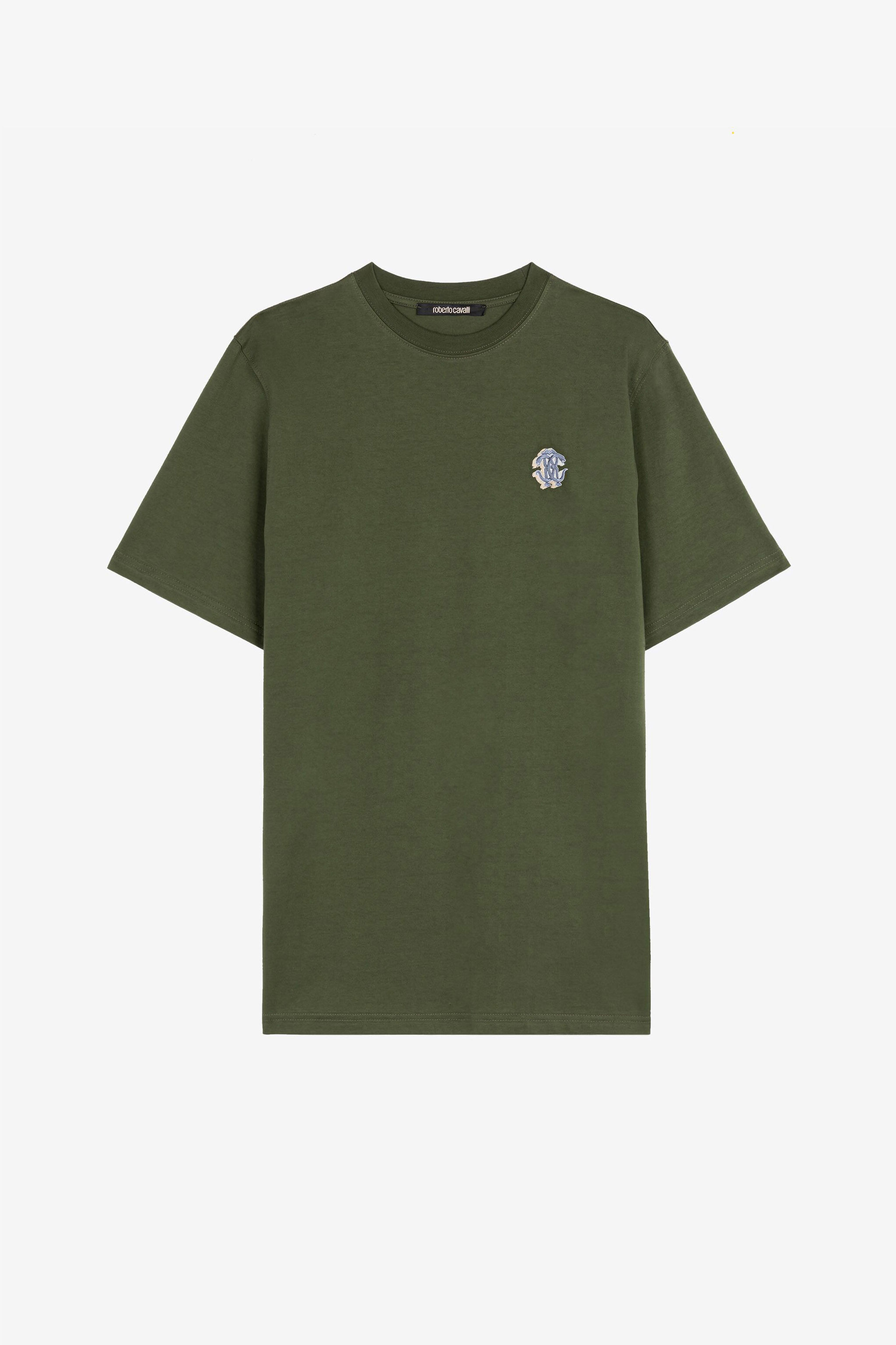 RC T-Shirt mit Mirror Snake-Stickerei RC T-Shirt mit Mirror Snake-Stickerei WHITE RRT61G-JD060