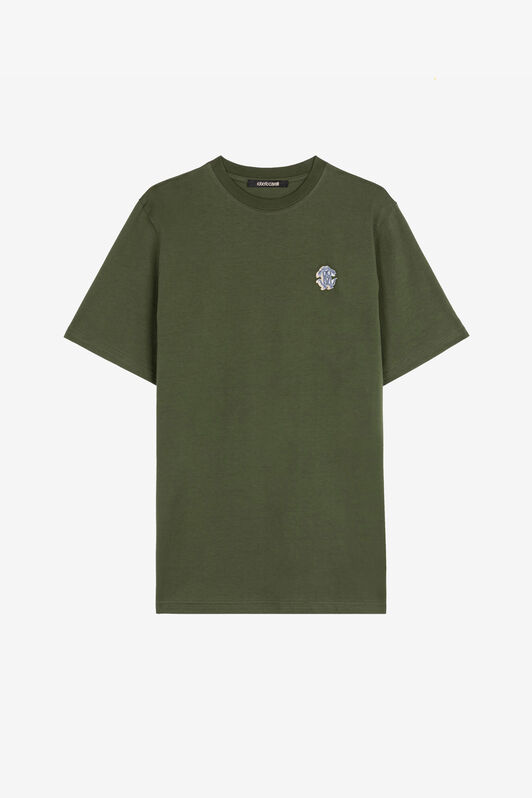 RC T-Shirt mit Mirror Snake-Stickerei RC T-Shirt mit Mirror Snake-Stickerei WHITE RRT61G-JD060