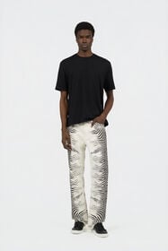 RC Zebra Print Denim Jeans WHITE/BLACK ZEBRA SOJ20T-DL008
