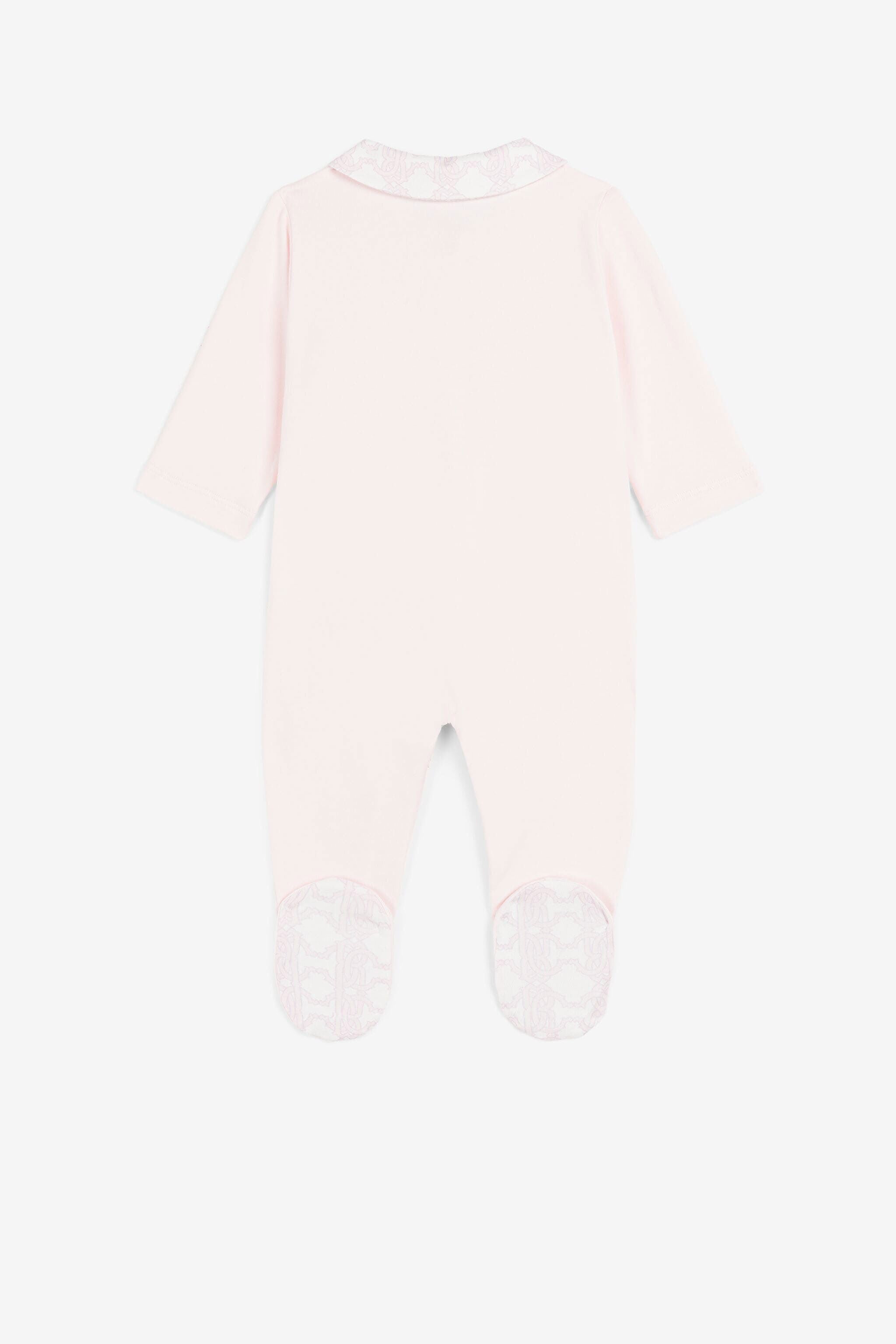 JU Embroidered-logo babygrow set JU Embroidered-logo babygrow set Pink QJT885-JV025