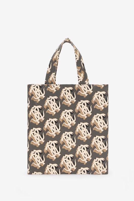 RC Shopper Bag With Mirror Snake Monogram RC Shopper Bag With Mirror Snake Monogram MULTICOLOR POB01B-DAQ65