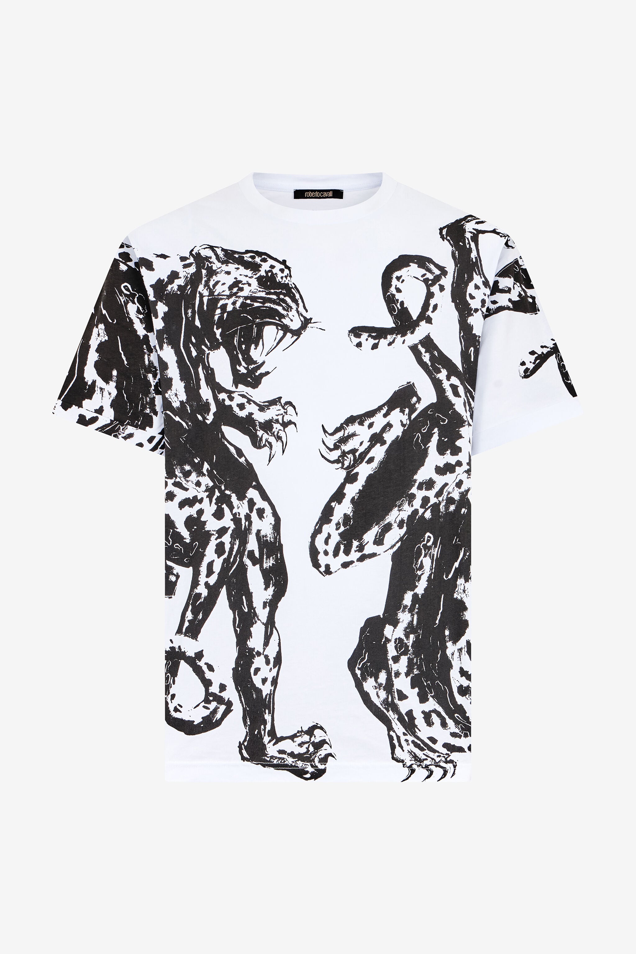 RC White T-Shirt With Printed Tigers RC White T-Shirt With Printed Tigers WHITE QOT62A-JD060
