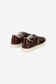 RC Baskets en cuir avec embossage croco BROWN SOS00L-PZ577