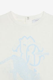 JU Cotton T-shirt with print MILKY WHITE VJT610-JD001