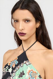 RC Top con Estampado Kimono GREEN/BLACK XQT620-LNT25
