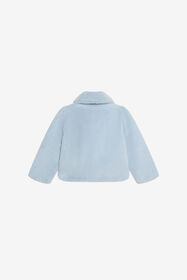 JU Blaue Kunstfelljacke SKYRIDE/GN XJT40S-FT094