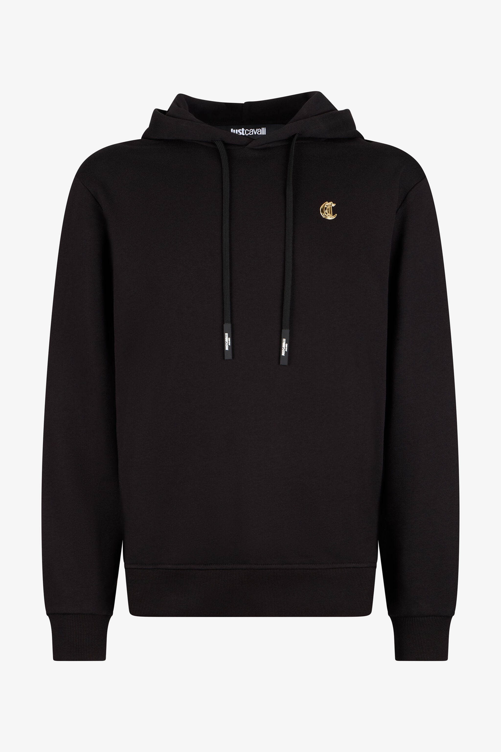JC Black Hoodie Sweatshirt With C Logo JC Black Hoodie Sweatshirt With C Logo BLACK VFT092-VF136