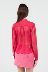 RC Fuchsia Tie-Neck Shirt CHERRY SOT70Y-SE005