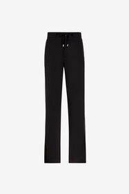 RC Logo-embroidered cotton trousers Black RRT262-FN061