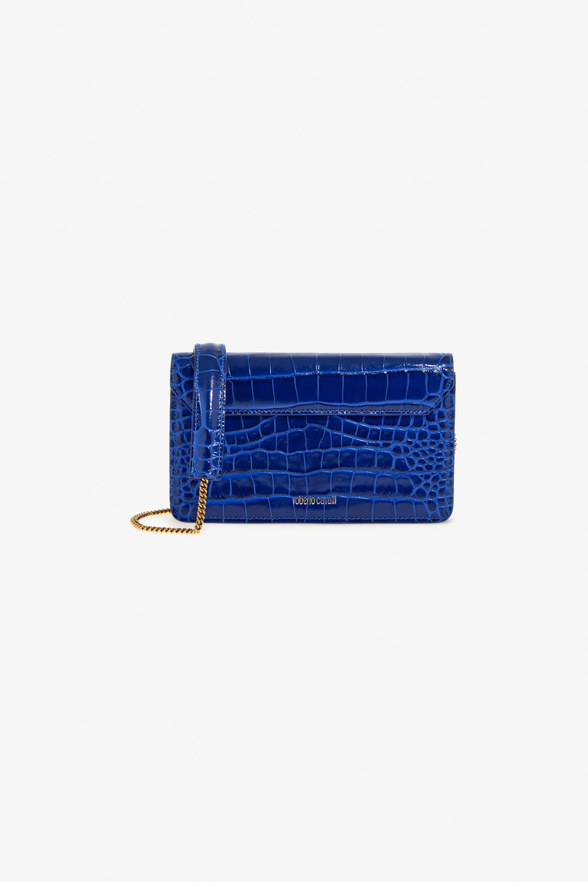 RC Crocodile-Embossed Shoulder Bag RC Crocodile-Embossed Shoulder Bag Blue TKB023-PZ975