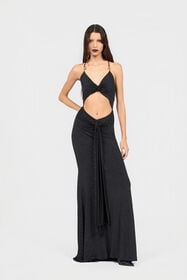 RC Vestido Maxi Estampado Serpentine BLACK XQT121-NLS36