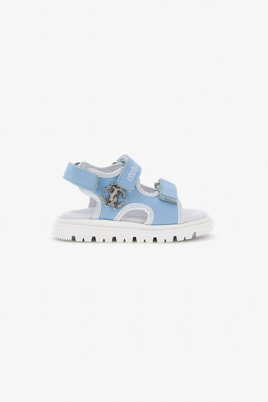 JU RC Logo Sandals JU RC Logo Sandals SKY BLUE/WHITESILVER SJS00K-PZJ02