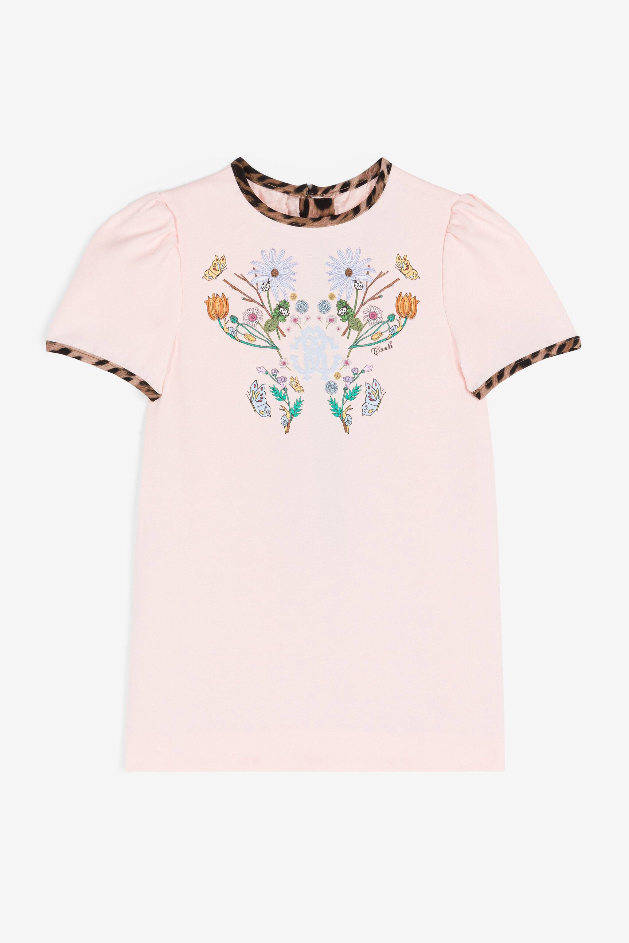 JU RC Monogram Floral-Print Dress JU RC Monogram Floral-Print Dress Pink RJT10F-4G001