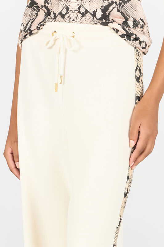 RC Trousers with snake bands Ivory OOT20A-CF054