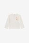 JU T-shirt Blanc en Coton avec Monogramme RC Floral JU T-shirt Blanc en Coton avec Monogramme RC Floral MILKY WHITE TJT601-JD001
