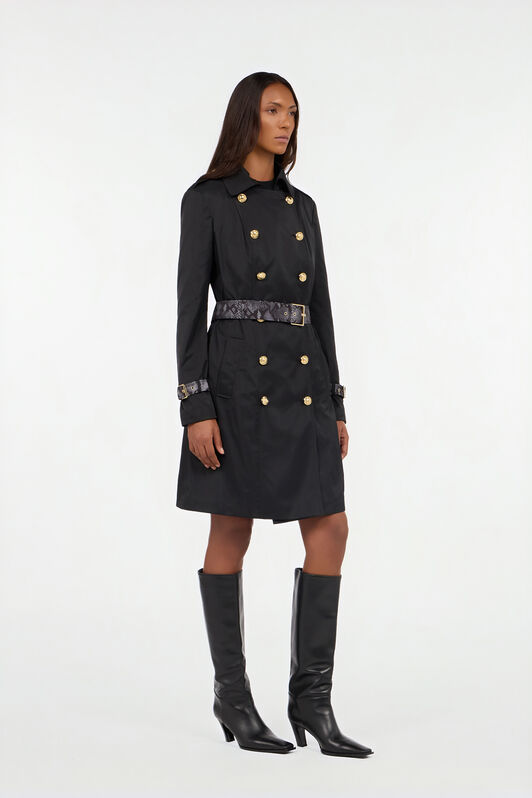 RC Trench Negro Con Mirror Snake Monogram BLACK QOT40B-4G002