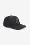 JC Black Baseball Cap Hat with Leopard Monogram RC JC Black Baseball Cap Hat with Leopard Monogram RC BLACK UFA019-UF348