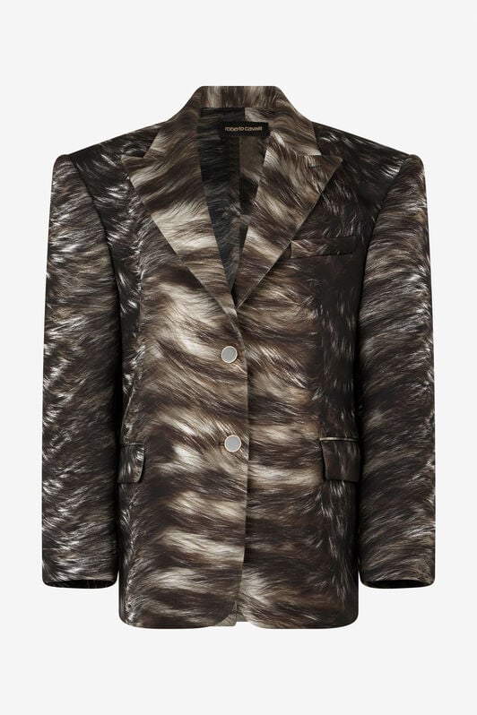RC Giacca Con Stampa Silver Fur RC Giacca Con Stampa Silver Fur BLACK/BEIGE XWT400-NVT79