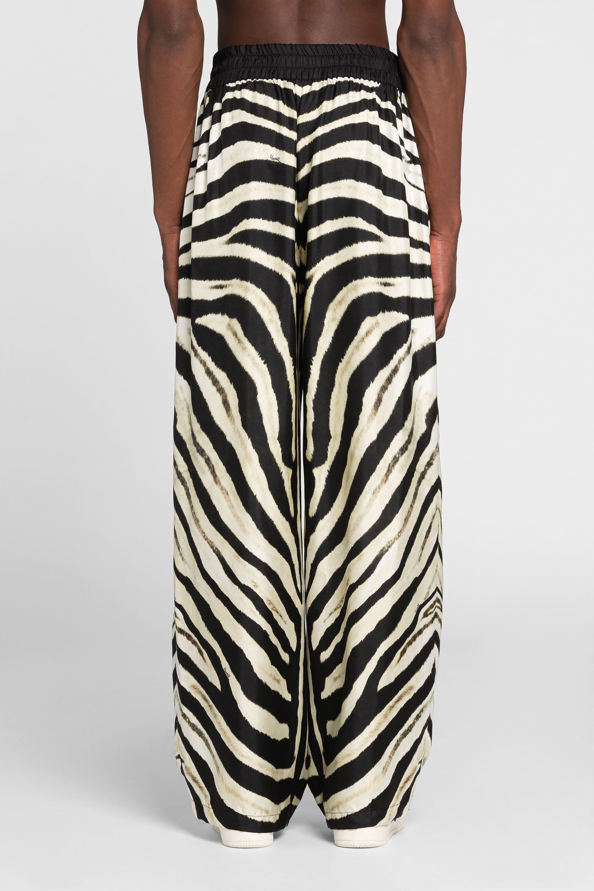 RC Zebra-Print Silk Trousers RC Zebra-Print Silk Trousers IVORY/BLACK ONT218-4QD03