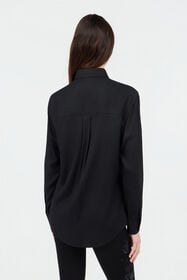 RC Chemise Noire avec Motif Zèbre Brodé BLACK SOT70X-TB012