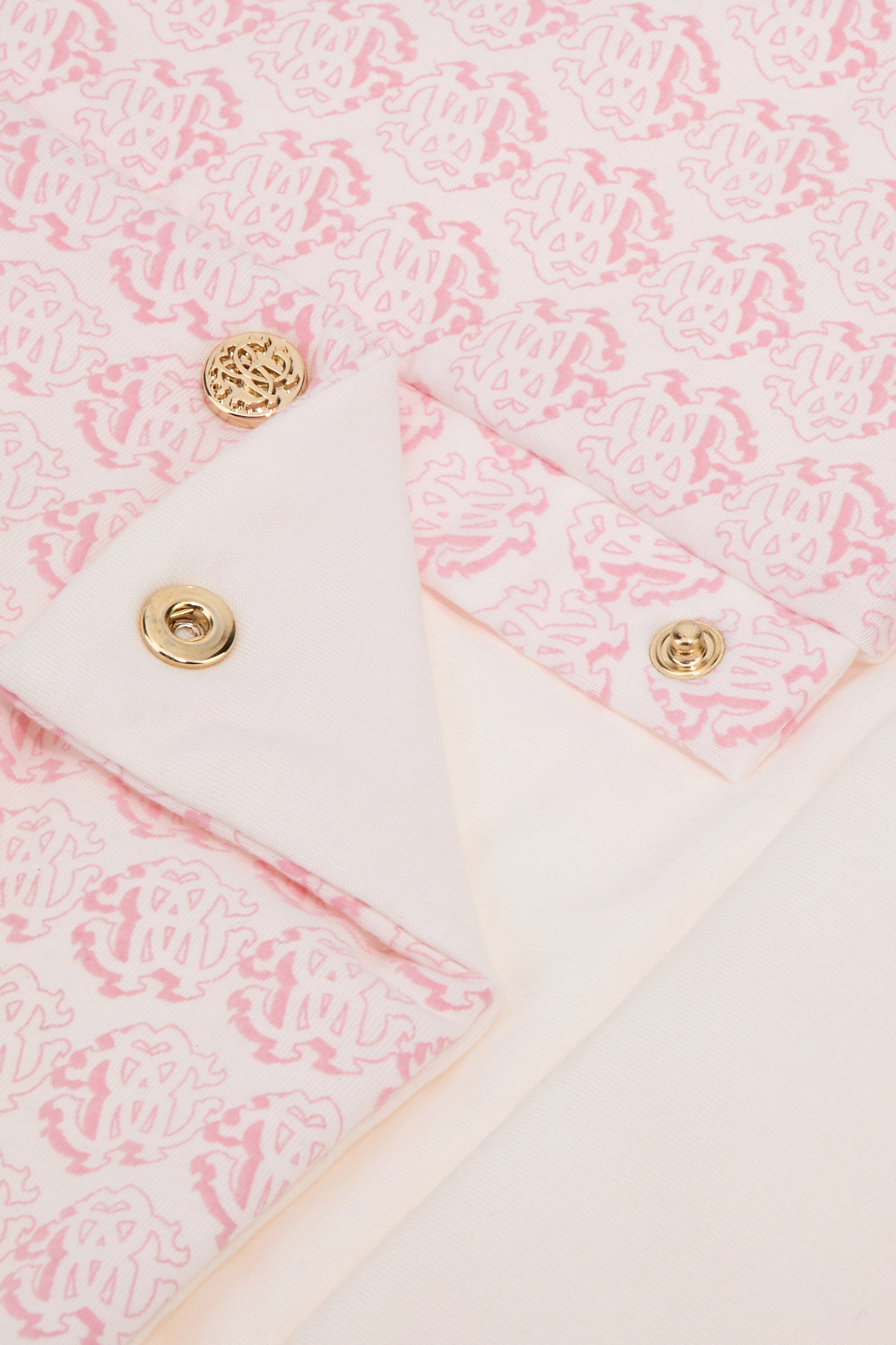 JU RC Monogram print cotton baby nest JU RC Monogram print cotton baby nest Rosa SJT836-JFI70