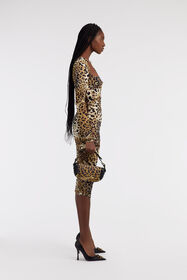 RC Jaguar Skin print dress Light Brown SKT171-LNG34