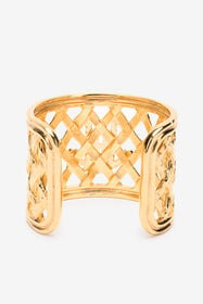 RC RC Monogram Cuff Bracelet RC RC Monogram Cuff Bracelet Gold UWG005-AM001