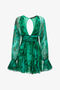 RC Mini abito Malachite in seta Verde TKT136-CKN06