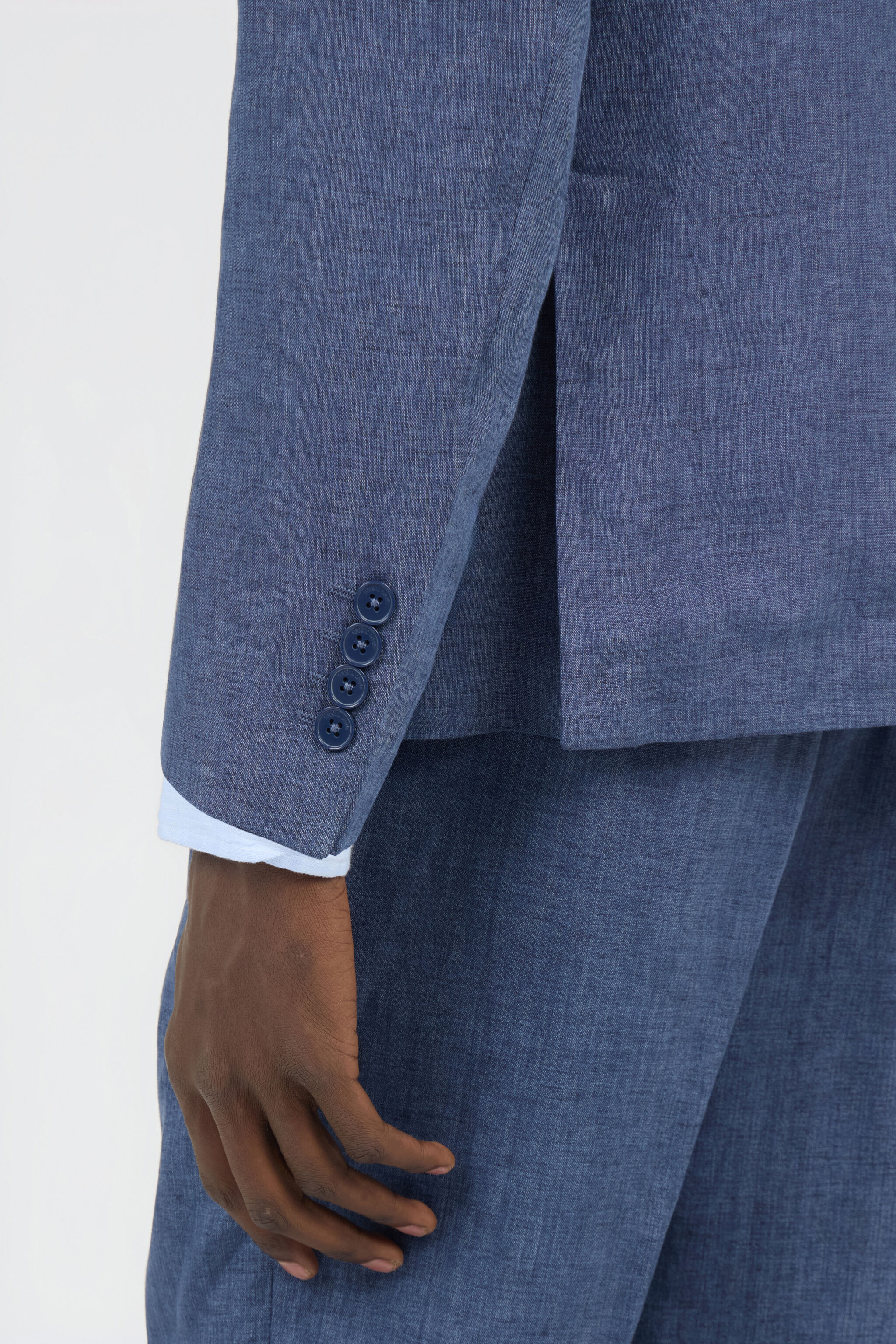 RC Blue Tailored Linen Suit RC Blue Tailored Linen Suit LIGHT BLUE QOT40P-1NO01