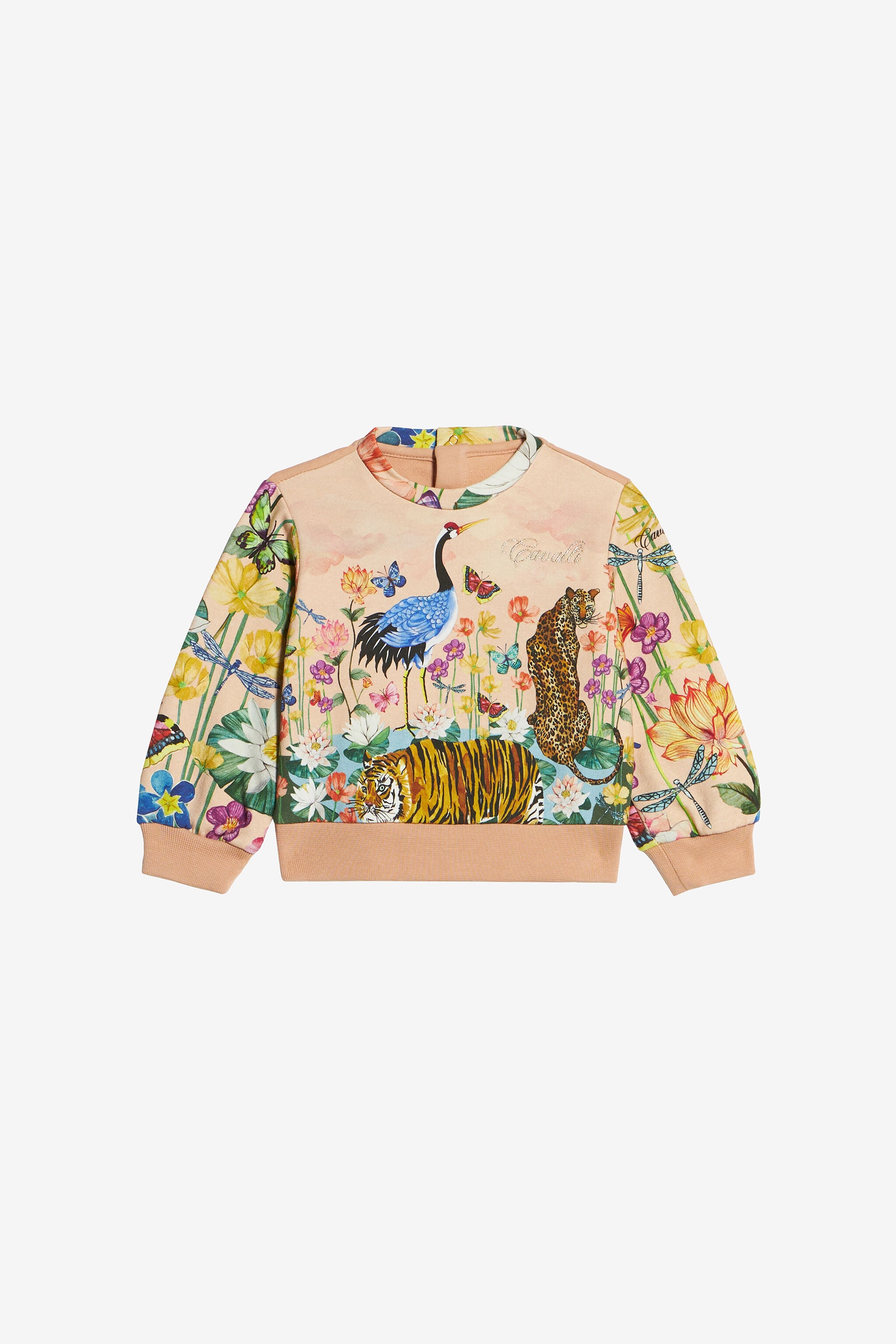 JU Sweatshirt mit floralem Animal-Print JU Sweatshirt mit floralem Animal-Print Rosa PJT950-5OF12