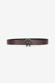 RC Belt With Monogram Mirror Snake Noir URC003-PZ178