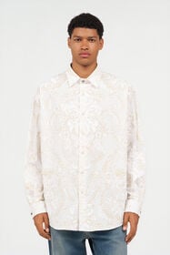RC White Shirt with Ornamental Motif WHITE WRT722-2NR36