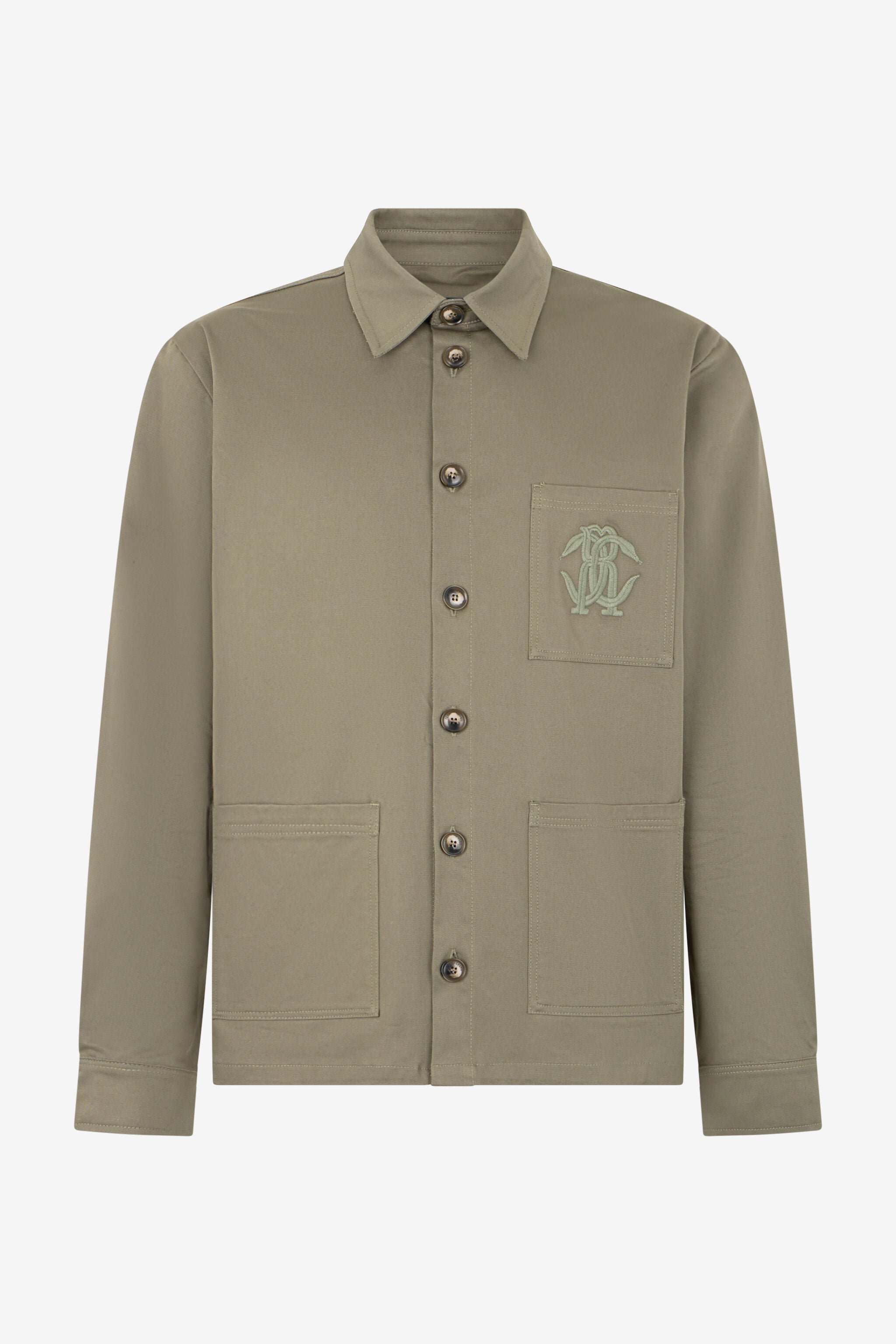 RC Sobrecamisa Verde Militar con Monograma RC RC Sobrecamisa Verde Militar con Monograma RC MILITARY GREEN SOT70A-FT025