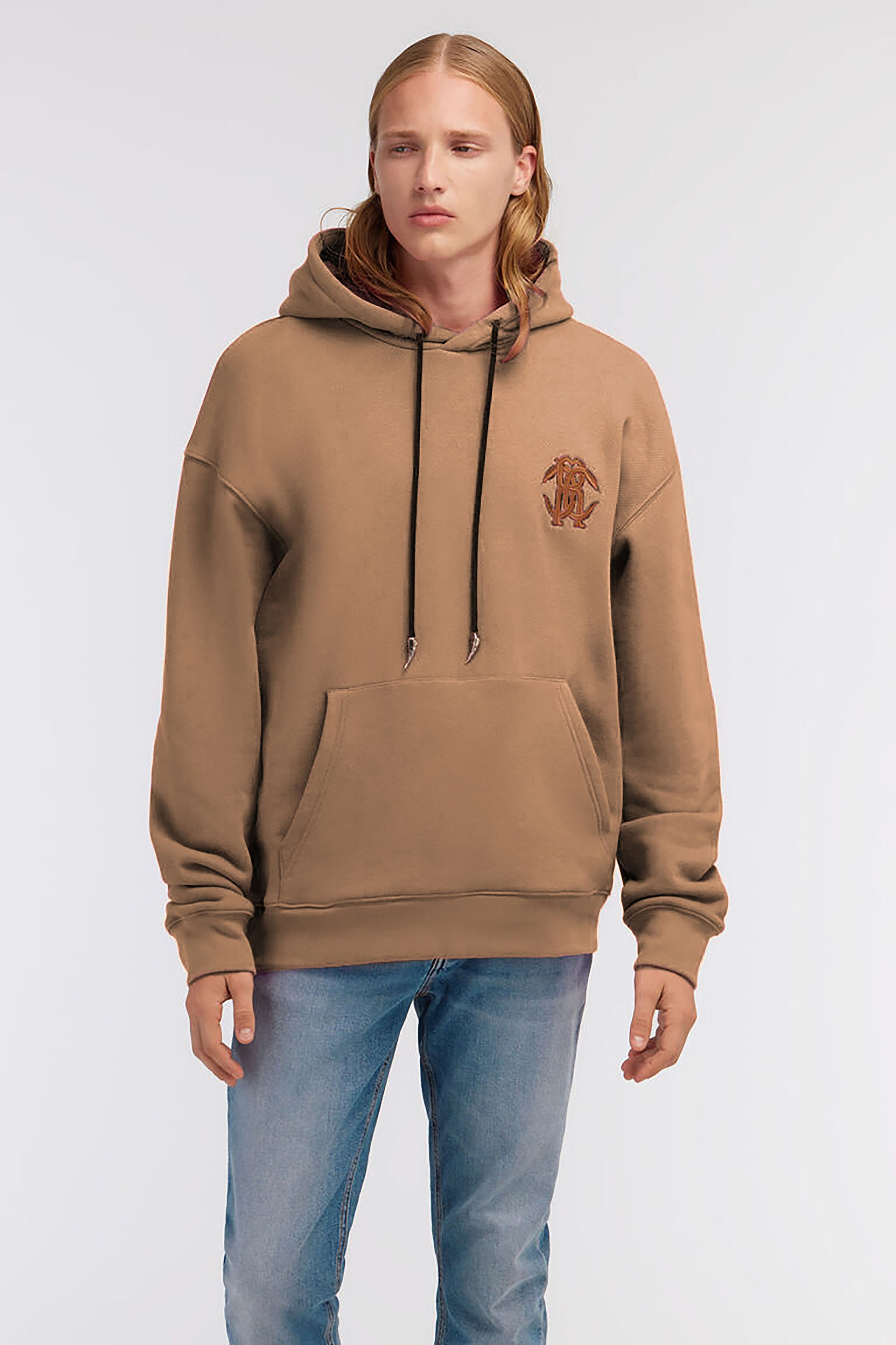 RC Sweatshirt with Monogram RC RC Sweatshirt with Monogram RC Light Brown SRT69A-CF050