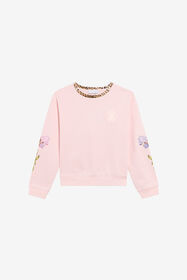 JU Pink Cotton Sweatshirt BABY PINK TJT69R-CF050