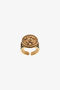 RC Bague Avec Monogramme Mirror Snake Et Cristaux RC Bague Avec Monogramme Mirror Snake Et Cristaux Or TKG026-AM066