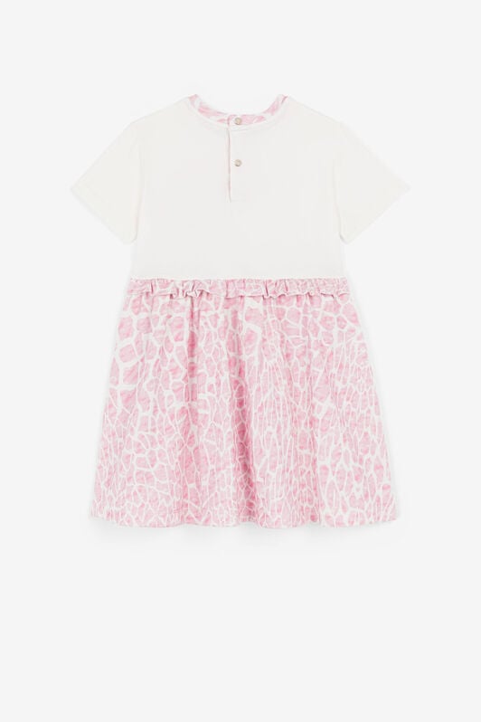 JU Logo And Giraffe-Print Dress JU Logo And Giraffe-Print Dress Pink PJT134-JFE25