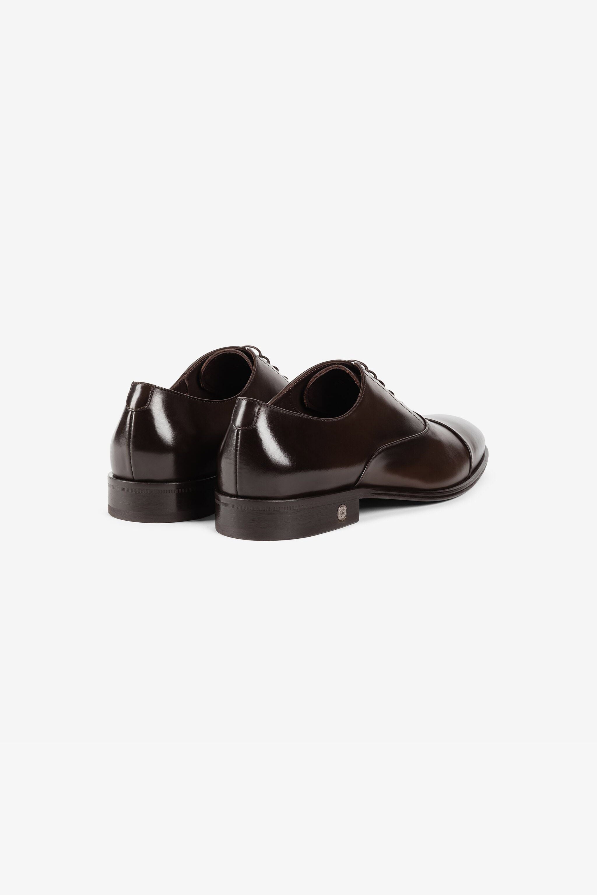 RC Logo-charm leather lace-up shoes RC Logo-charm leather lace-up shoes Dark brown QRS001-PZA84