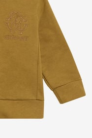 JU Sweat À Capuche Moutarde Avec Monogram RC KHAKY TJT677-CF050