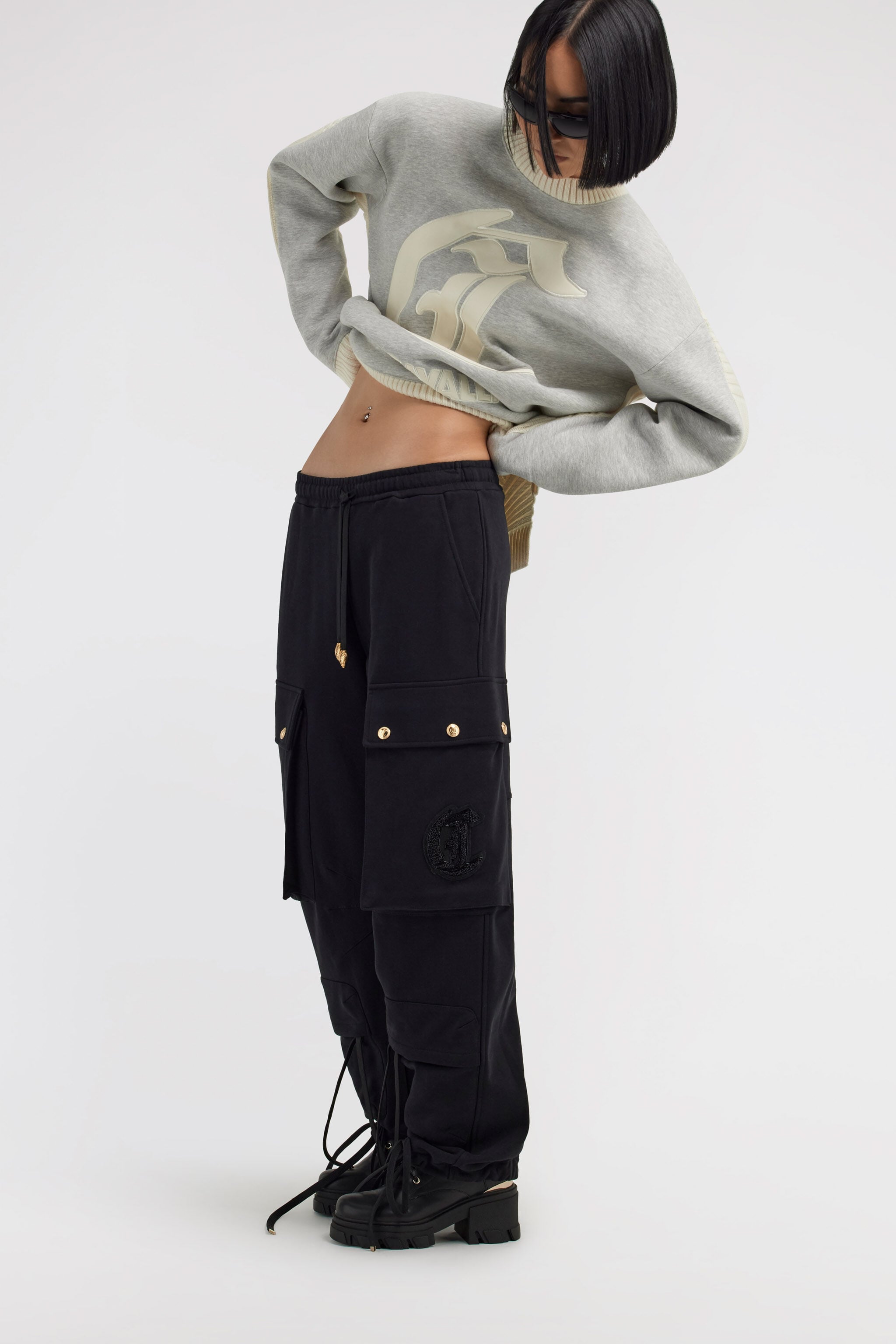 JC Just Cavalli Pants Black TFT077-TF106